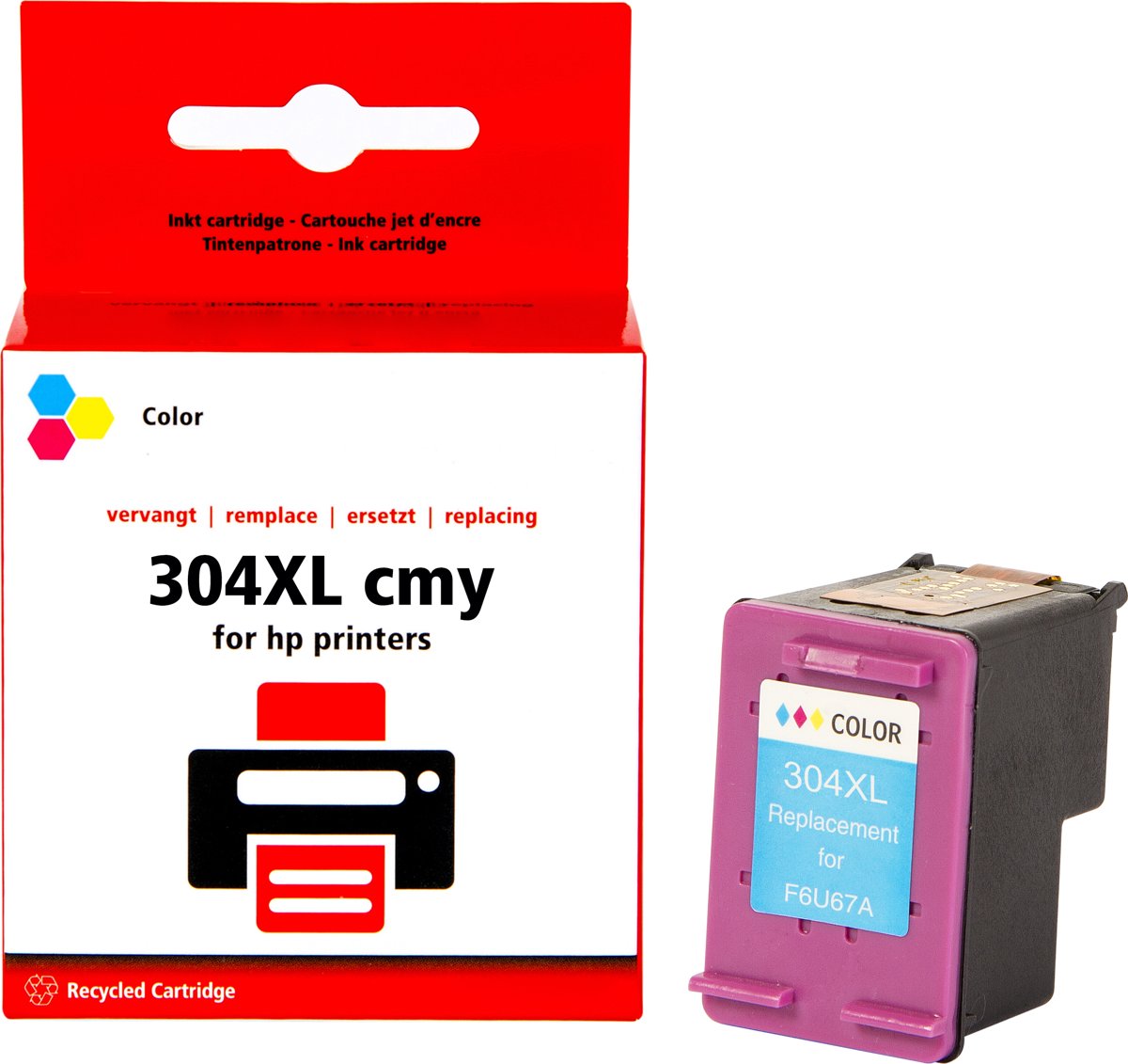 HP 304XL inktcartridge |Cyaan|Magenta|Geel|- Pixeljet